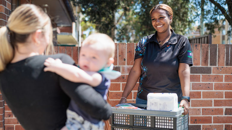couple with their baby are happy discussing